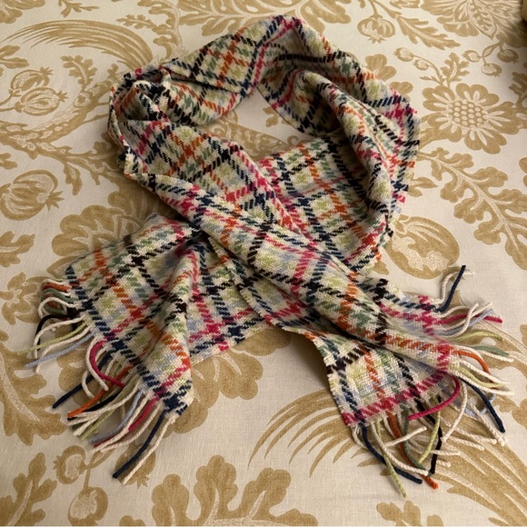 Coach Wool and Cashmere Blend Fringed Scarf - Picture 2 of 7